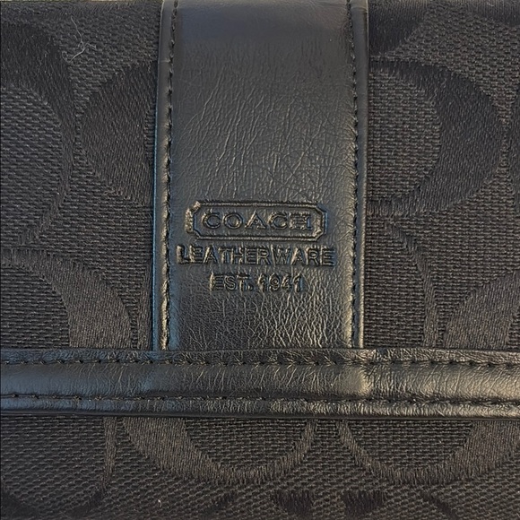 🖤 Vintage 2001 COACH Leatherware Black Signature Wallet – NWT / Never Used 🖤 - Picture 5 of 12